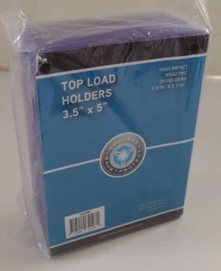 (25) CSP 3.5x5 Rigid Top Load Protector New NIP High Impact ID: 3 9/16 x 5 1/16 - Picture 1 of 2