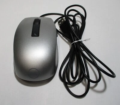 DELL 6-Button Silver Wired Laser Optical Scroll Wheel USB Mouse M-UAV-DEL8 4K93W - Image 1 of 4