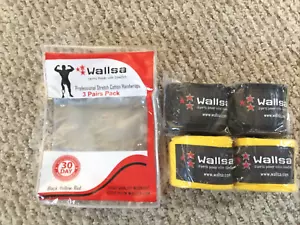 2 Pair of Wallsa Professional Stretch Cotton Handwraps 180" long 2" Wide - Picture 1 of 4