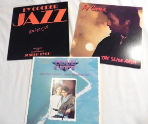 Ry Cooder 3 LP's- The Slide Area + JAZZ + Blue City Soundtrack Promo NM Copies - Picture 1 of 11