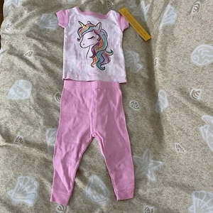 Set Pigiama Manica Lunga Unicorno Pigiama Bambina Pigiama & Me Taglia 12M - Foto 1 di 4