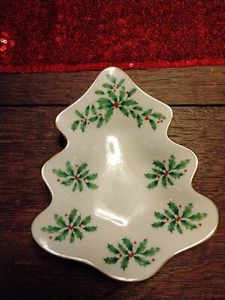 Plato de baratija Lenox Holiday Tree 5,5 L - Imagen 1 de 2