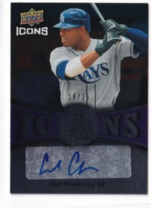 2009 Upper Deck Icons - Icons Carl Crawford #IC-CR Purple Autographs /25 (AU) - Picture 1 of 2