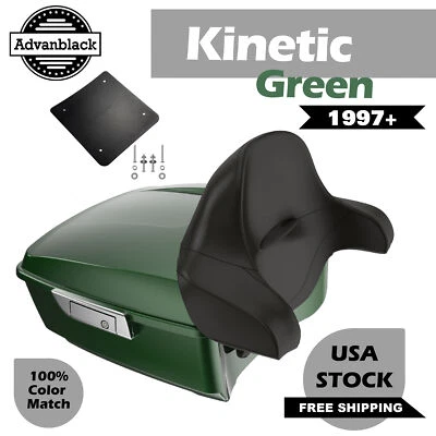 Advanblack Kinetic Green King Tour Pack Fits 1997+ Harley Street Road Glide - Image 1 of 4
