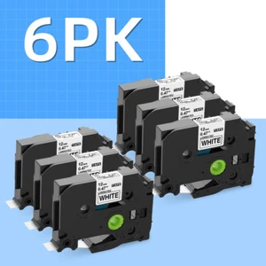 6PK Schriftband TZe-231 12mm für Brother P-Touch H100LB E100 H105 300 1000 1010 - Bild 1 von 9