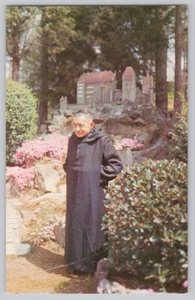 Catholic POSTCARD Brother Joseph Benedictine Monk Ava Maria Grotto Cullman AL - Picture 1 of 2