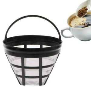 Reusable Cone Shape Permanent Coffee Filter Mesh Basket Stainless Steel - Picture 1 of 7