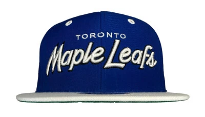 Vintage Zephyr NHL Toronto Maple Leafs Team Script Snapback Hat, New With Tags - Image 1 of 4