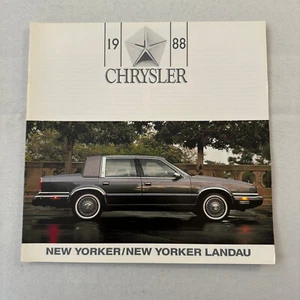 1988 Chrysler New Yorker Car Sales Brochure Catalog Advertising Landau - Picture 1 of 6