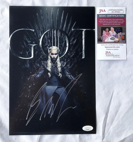 George RR Martin Signed 8x12 Photo Game of Thrones JSA COA Cover