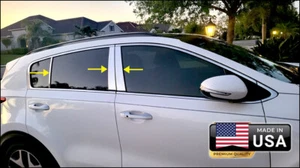 FITS CHEVROLET EQUINOX 2025 CHROME WINDOW PILLAR POSTS 6 PCS - Picture 1 of 2