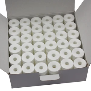 Cutex L-Size Sideless & Coreless White Prewound Embroidery Bobbins - 144/Pk - Picture 1 of 3