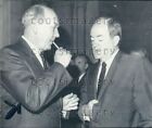 1967 Wire Photo Us Secretary Of State Dean Rusk With Vp Hubert Humphrey