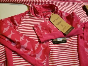 New STONZ Girls Swimsuit PINK Shark Sun Suit SPF50 Stonzwear Size 18 - 24 Months - Picture 1 of 11