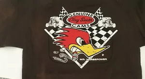 Mr. T-SHIRT nera Horsepower Clay Smith Cams Vintage (M98) 100% cotone NHRA - Foto 1 di 2