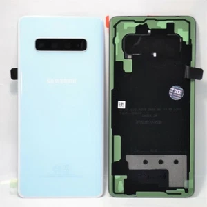 Genuine Samsung S10+ (G975) Battery Cover +Cam Lens New Prism White GH82-18406F - Picture 1 of 1