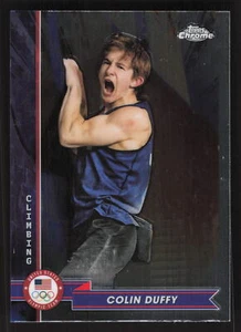 2024 Topps Chrome Olympics #60 Colin Duffy Climbing USA - Picture 1 of 2
