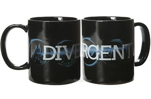 ONE NECA DIVERGENT Movie Faction Symbol 11oz Black Ceramic Coffee Cup Mug Boxed - Picture 1 of 3