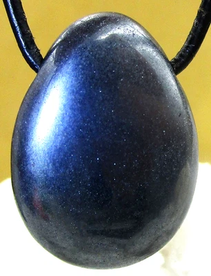 HÄMATIT   Trommelstein    gebohrt    EDELSTEIN  ANHÄNGER     Nr.8 - Bild 1 von 2