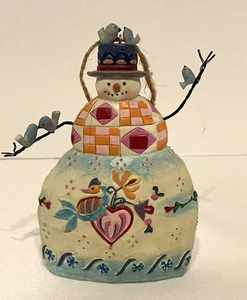 Jim Shore Heartwood Creek 2006 Snowman with Birds Christmas Ornament 113118 - Picture 1 of 9