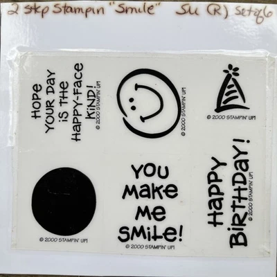 "Улыбка" 2 шага Stampin' набор из 6 * сняты с производства Stampin' Up - Изображение 1 из 2