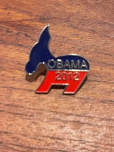 Obama Anstecknadel 2012 - Bild 1 von 1