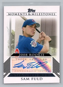 2008 Topps Moments & Milestones Sam Fuld Cubs Rookie Prospect Auto #RA-SF 9785 - Picture 1 of 2