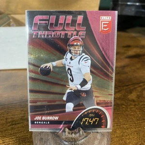 2022 Panini Donruss Elite - Full Throttle Joe Burrow #FT16 Pink - Picture 1 of 2