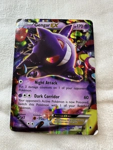 Gengar EX 34/119 - XY Forze Fantasma Carta Pokemon Holo Ultra Rara - Foto 1 di 3
