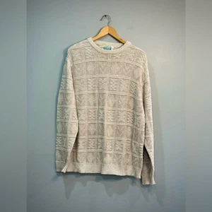 Hellbrauner Vintage Baumwollpullover für Herren Größe M gebraucht, in einwandfreiem Zustand - Bild 1 von 4