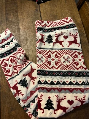 NWOT No Boundaries Juniors Fair Isle Reindeer Velour Leggings XXL/1X - Image 1 of 3
