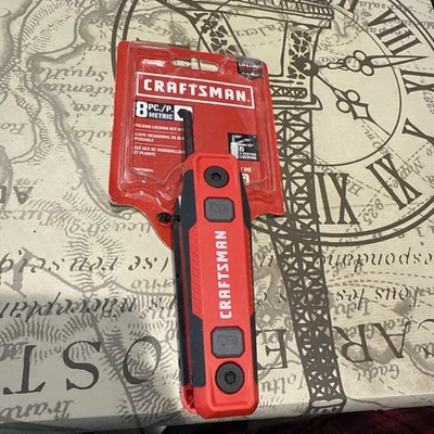 Craftsman Hex Key Set Folding  Metric 1.5-8mm Lifetime Warranty 8 Tools New - Image 1 of 2