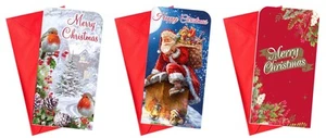 Pack de 3 Tarjetas y Sobres Billetera Dinero Navidad - Tradicional Mixto - Imagen 1 de 4