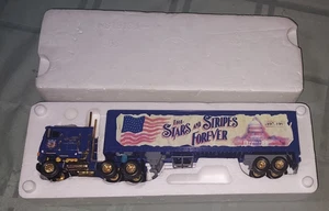 MATCHBOX COLLECTIBLES STARS AND STRIPES FOREVER 18-WHEELER DIE-CAST TRUCK 1:58 - Picture 1 of 4