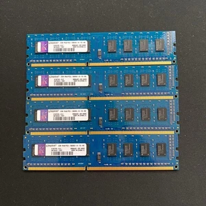 Kingston 8GB DDR3 Desktop Memory 2GB x 4 Modules RAM Kit Used/Tested - Picture 1 of 3