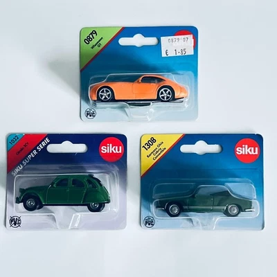 Siku Lote de 3: Siku Nos. 0879 Weismann GT, 1032 Citroen 2CV, 1308 Karmann Ghia Foto 1 de 4