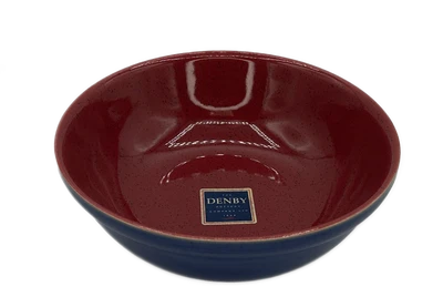 Ensaladera de pasta Denby Arlequín grande redondo 11" Inglaterra nuevo con etiquetas Foto 1 de 3