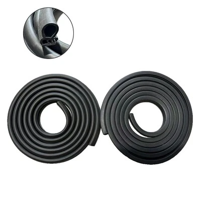 Pair Door Seal Weather Stripping Rubber for Dodge 72-93 D100 D250 Pickup & Truck - Image 1 of 4