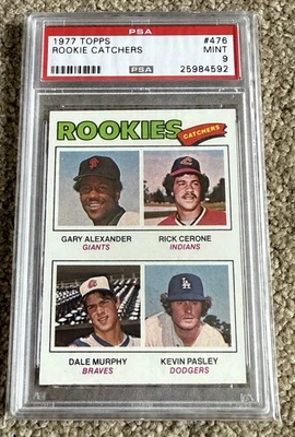 1977 Topps Dale Murphy PSA 9 Rookie Centered! RC #476 High-End! Future HOF 2026! - Image 1 of 2