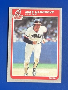 1985 Fleer Baseball Mike Hargrove Cleveland Indians #450 - Picture 1 of 2