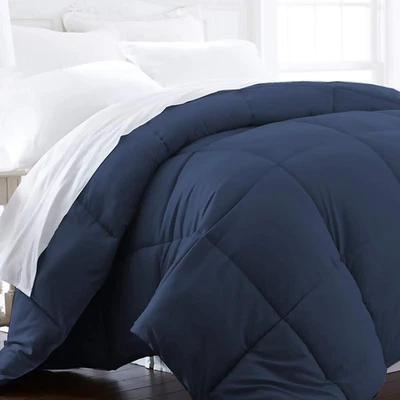 1600 Series Lightweight Goose down Alternative Comforter Full/Queen / Navy Blue - Image 1 of 4