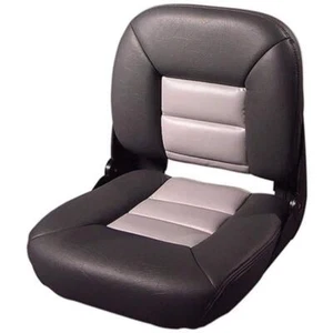 Tempress Navistyle Boat Seat Low-Back Subtle Curves/Tapered Sides Charcoal/Gray - Picture 1 of 1