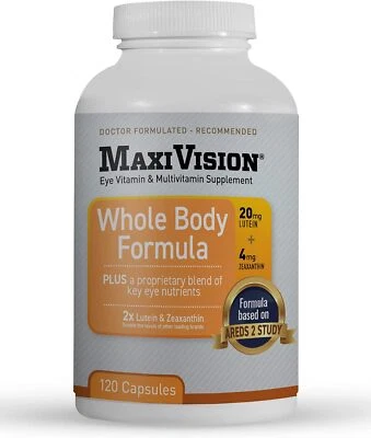 MaxiVision® AREDS 2 Whole Body Formula Eye Vitamins Lutein 120ct. - Image 1 of 4