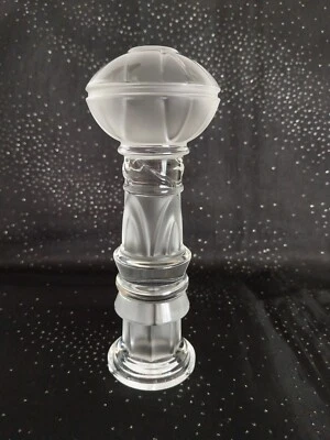 TOTEM CRISTAL DE ST LOUIS,EXCELLENT ETAT,HAUT 15 CM/CRISTAL MAT ET INCOLORE - Photo 1/4