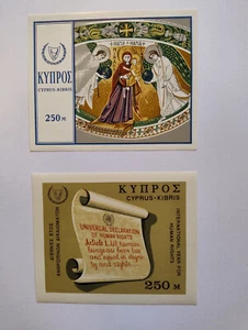The European Collection - Two Large Mint Stamps from Cyprus- 1968-1969. - Picture 1 of 1