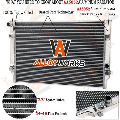 2 Row Aluminum Radiator For 2015-2020 Audi A3 Q3 S3 TT/ VW Golf Jetta Arteon - Image 1 of 4