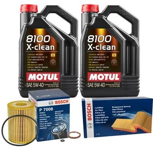 BOSCH Inspektionspaket 10 L MOTUL 8100 X-CLEAN 5W-40 für Jeep Commander 3.0 CRD - Bild 1 von 10