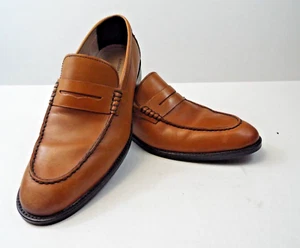 Banana Republic Loafers OrthoLite--9 Med-Brown-Mens-Upper Italian Leather - Picture 1 of 11
