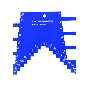 Medidor de profundidad de paso Big Horn 14611 2 en 1 para sierra de mesa router - Imagen 1 de 2