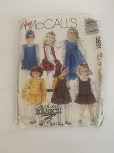 Vintage 1988 McCall’s Sewing Pattern 3831 CF 4 5 6 Children’s Jumpers Cut Skirt - Picture 1 of 5